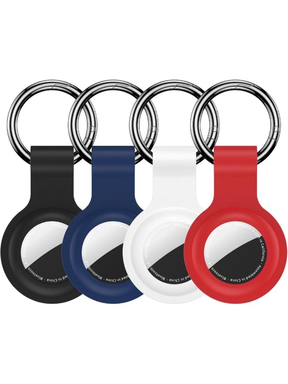 4-Pack Keychain Holders for AirTag - Compatible with 1st & 2nd Gen - Secure